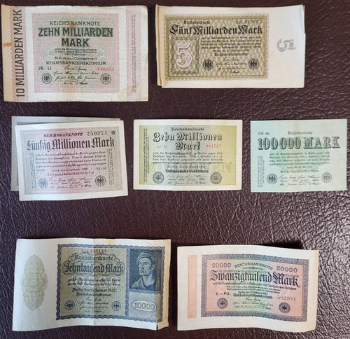 Historische reichsbanknoten - 9,