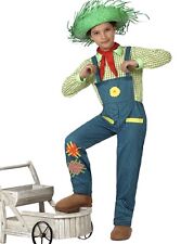 Vogelscheuche Kostüm Flicken Latzhose Zauberer von Oz Karneval Gr. 110 - 116