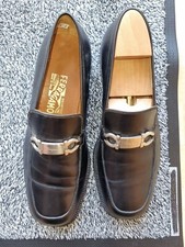 Luxusartikel Salvatore Ferragamo Herrenschuhe Lederschuhe,Gr.42 UK 8 EE  NP 699€