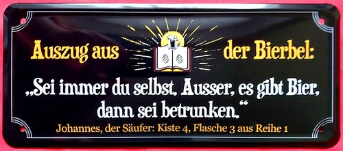 Blechschild 28x12 fun spruch - 28x12,