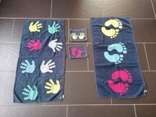Handtuch Set blau für Kleinkinder z. Lernen "Oben&Unten/für Hände/Füße, v.Jako-O