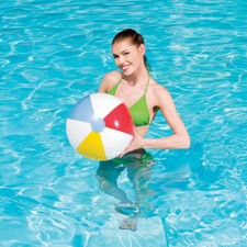 Wasserball aufblasbar Strandball Badespaß Kinderball Strand Gestreifter 51 cm