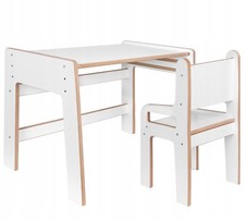 Tisch und Stuhl HOLZSCHREIBTISCH für Kinder Möbel Holz Kindermöbel
