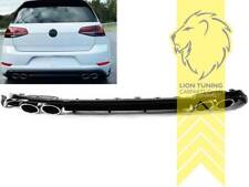 Heckansatz Heckspoiler Diffusor für VW Golf 7 Limousine für R Optik schwarz glän
