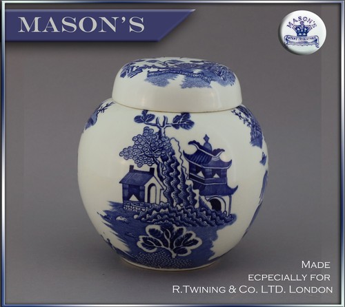 Vase mason england blau - ,