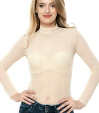 Beige Damenbody Stringbody