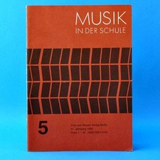 Musik in der Schule 5/1990 | Musikunterricht Lehrmaterial Lehrer DDR Schulbuch