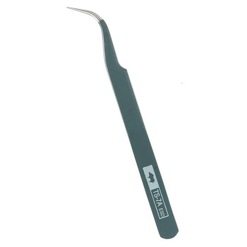 Esd pinzette spitz - esd, gebogen