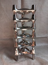 6er Set ☆ Quist ☆ Kerzenständer ☆ Stoff Nagel ☆ BMF ☆ Mid-Century ☆ 1970er Jahre