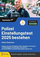 Polizei Einstellungstest 2025 bestehen: Online Testtrainer Trainiere mit dem...
