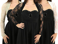 ABEND BOLERO BRAUT JÄCKCHEN STOLA AUS SPITZE UND VISKOSE -  ART: 1