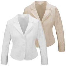 Designer Damen Leinen Blazer