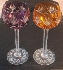 2 Antike Bleikristall