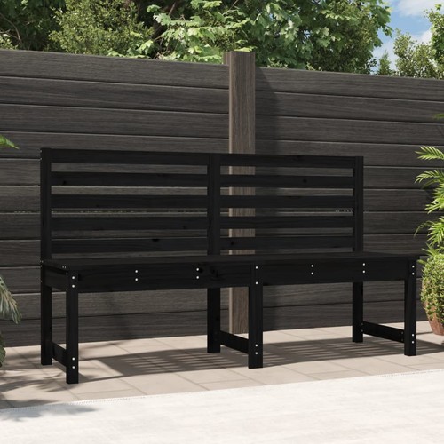 Gartenbank schwarz 157 - schwarz, cm