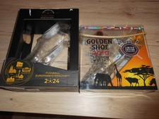 Leere Golden Shoe Scotch Whisky Flaschen WM 2010 und EURO 2024 Limited Edition