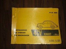 RENAULT 4cv catalog  ersatzteilkatalog p.r 685 Rarität!!