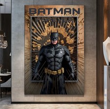 XXL LEINWAND BILD BIS 155x100x5 BATMAN SUPERHELD WANDBILD FILM MODERNE KUNST