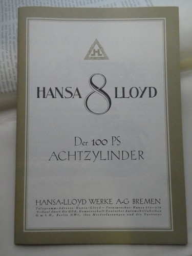Hansa lloyd achtzylinder - lloyd,