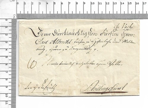 Briefhülle 1787 carl - briefhülle,