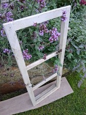 altes Fenster Flügel Holz Sprossen Deko Shabby Spiegel