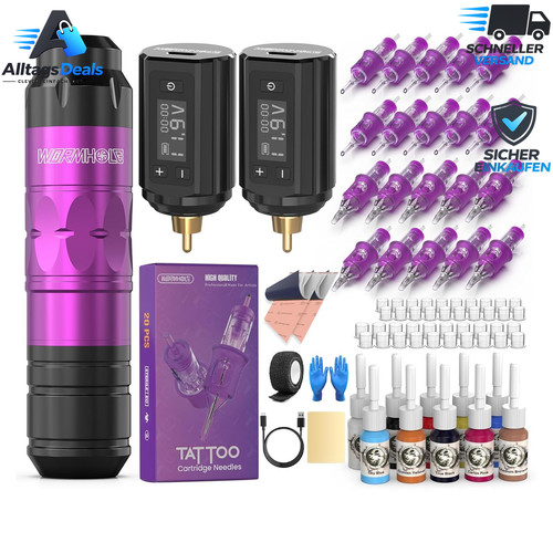 Tattoo maschine set drahtlos - set, 2