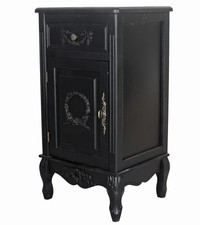 Nachtschrank antik schwarz - nachtschrank,