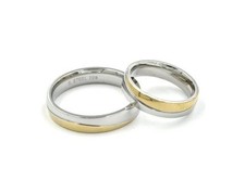 Edelstahl Ringe Partnerringe Silber Gold Damen Herren Uni Trauringe Ring Ehering