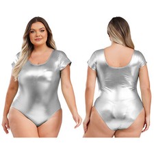 Damen Wetlook Bikini Set Glanz