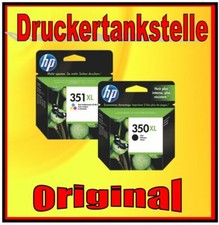 orig. Druckerpatronen HP 350XL HP 351XL Photosmart 4599 C5280 C5288 D5360 NEU