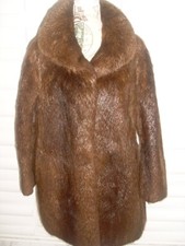 Pelzmantel Gr 42 NUTRIA 100% Echtfell Kurzmantel Damen