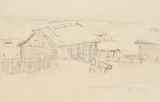 Russische Landschaft. Bei