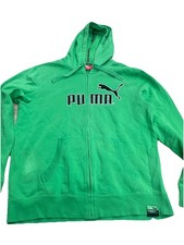 PUMA Vintage Retro Kapuzenpullover Gr. L Grün