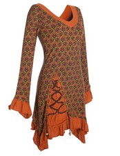 Vishes Damen Kleid Zipfelkleid