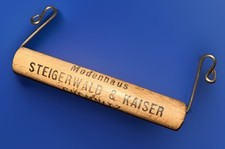 Alter Werbe Holz Paketgriff 