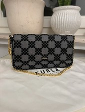Schwarze Furla Canvas Tasche