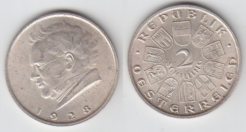 Schilling silber münze - 2,