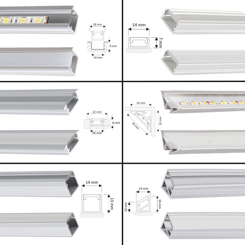 Led aluprofil leiste - led,