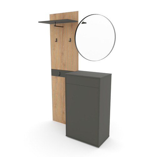 Kompaktgarderobe salon mit - "salon",