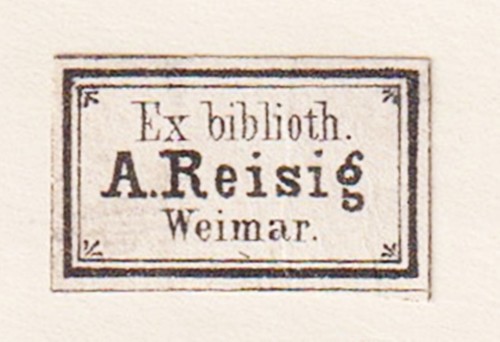 Exlibris reisig weimar - exlibris,
