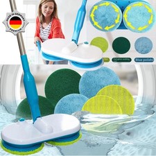 Elektrischer Bodenwischer Floating Mop Wischmopp Reinigungsmopp mit 6 Wischpads