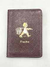 Portemonnaie Taschenkalender Kalender Sternzeichen Leder Handtasche 1954 Alt