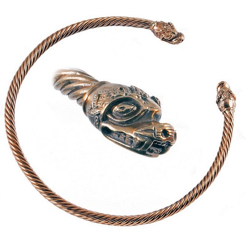 Bronze wikinger halsreif - wikinger,