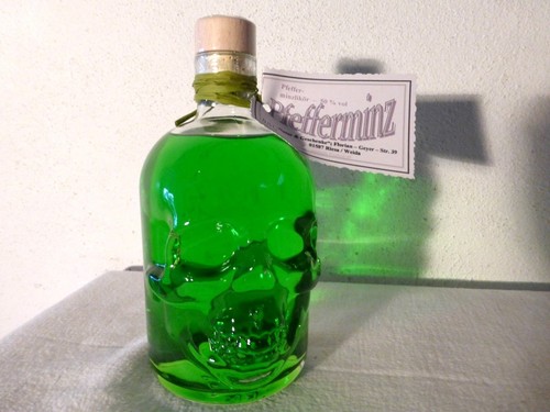 Totenkopf flasche mit - totenkopf,