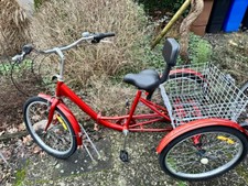 Vevor 24in-1S-RED 24" Faltbares Dreirad - Rot (ZDCLC24C1SRED0001)