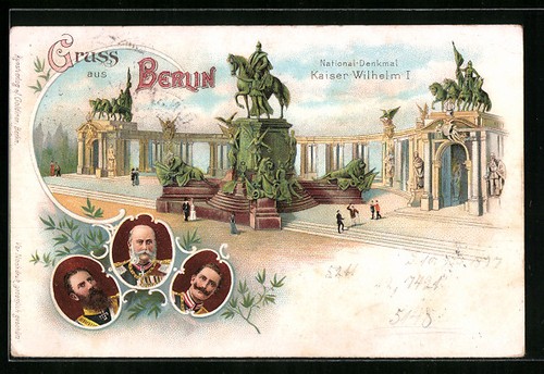 Lithograph berlin national - lithograph,