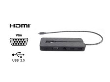 HP USB-C Mini Dock HSA-Q001PR HDMI VGA RJ-45 Port Replikator - Top Zustand!