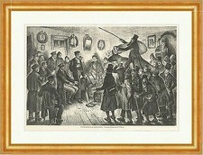 Das Brauthänseln im Hennebergischen Beckstein Brauch Tradition Holzstich E 7227