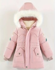 Eleganter & Warmer Wintermantel für Mädchen,Gr. 110/116 (5-6 Jahre), Neu