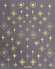 Nagelsticker Stars & Flowers