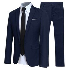 Herren Anzug 2Tlg Slim Fit